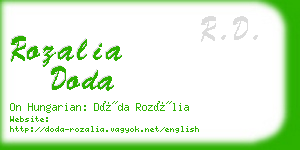 rozalia doda business card